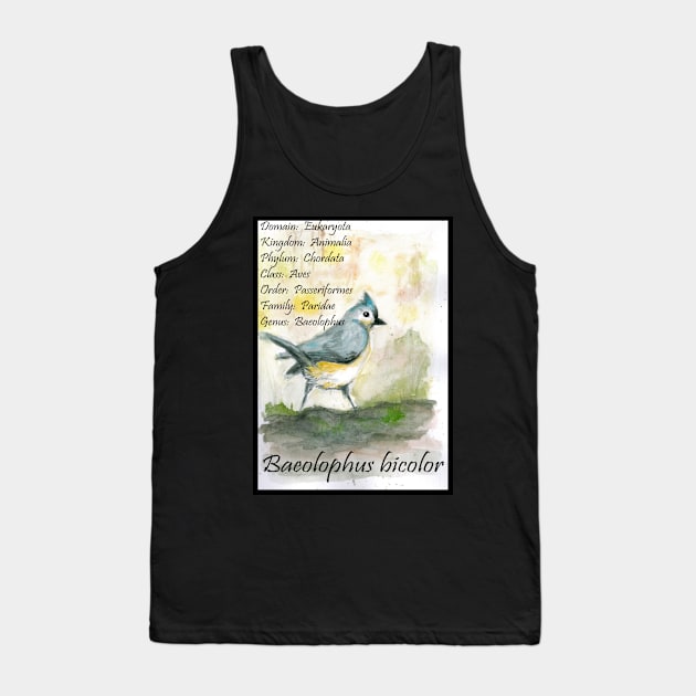 Tufted titmouse Tank Top by artbyluko